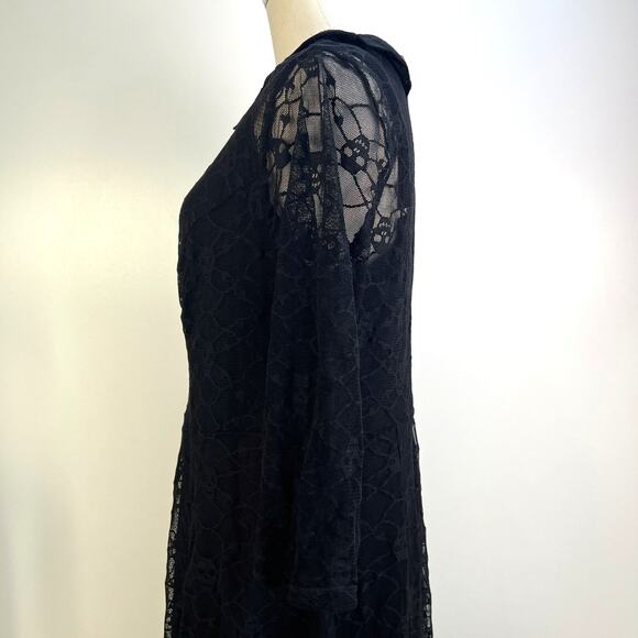 Tripp NYC Skull Lace Dress Black Knee Length Mini - Picture 7 of 11